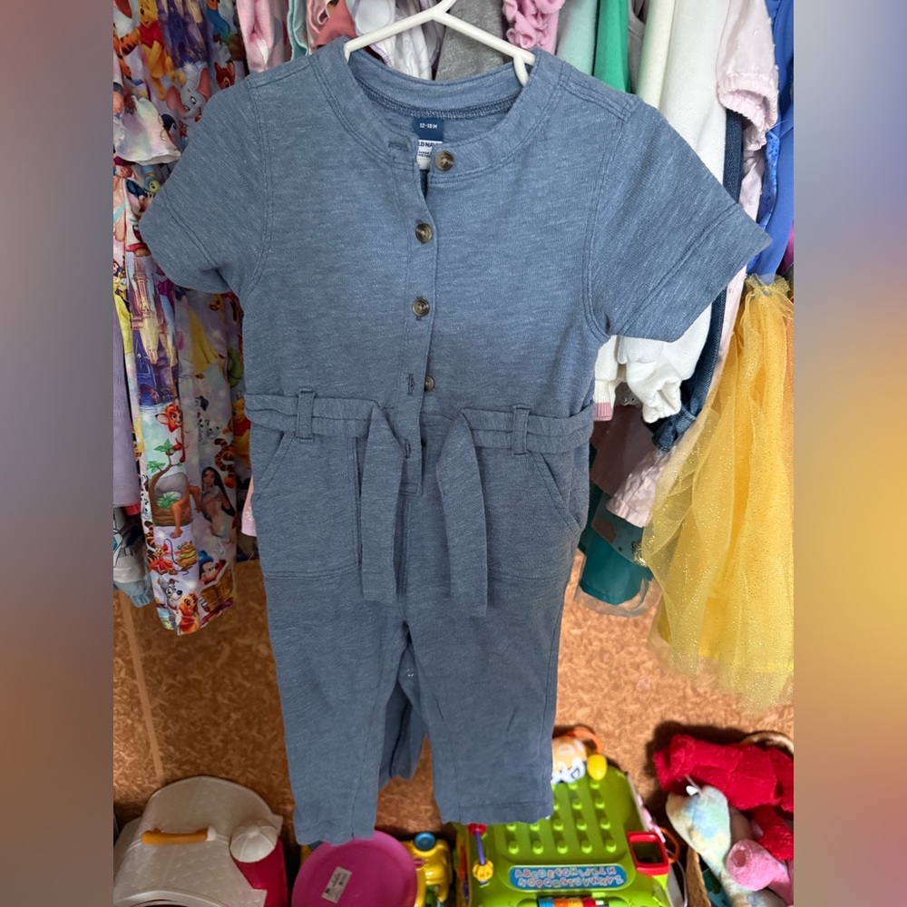 Old Navy Heather Blue Baby Hoodie
